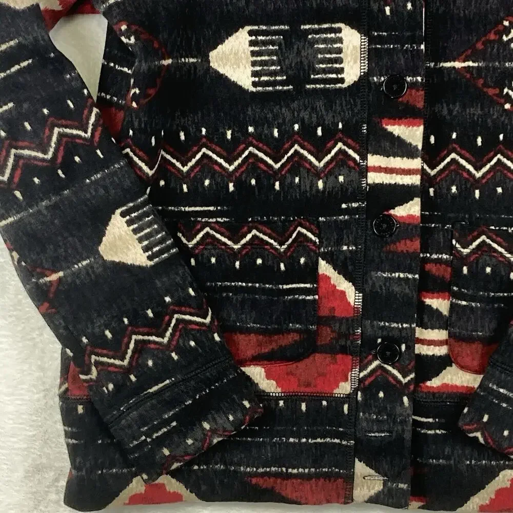 Lauren Ralph Lauren Black and Red Patterned Jacket - Picture 2 of 8